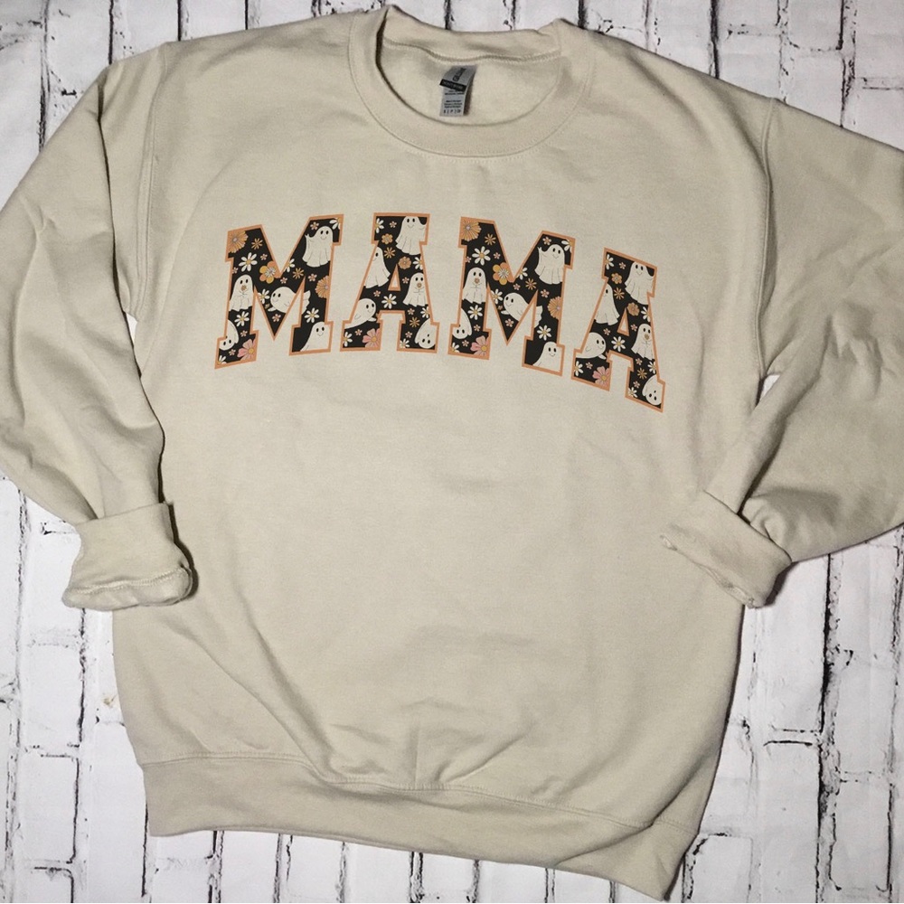 Retro MAMA with ghosts Sweatshirt